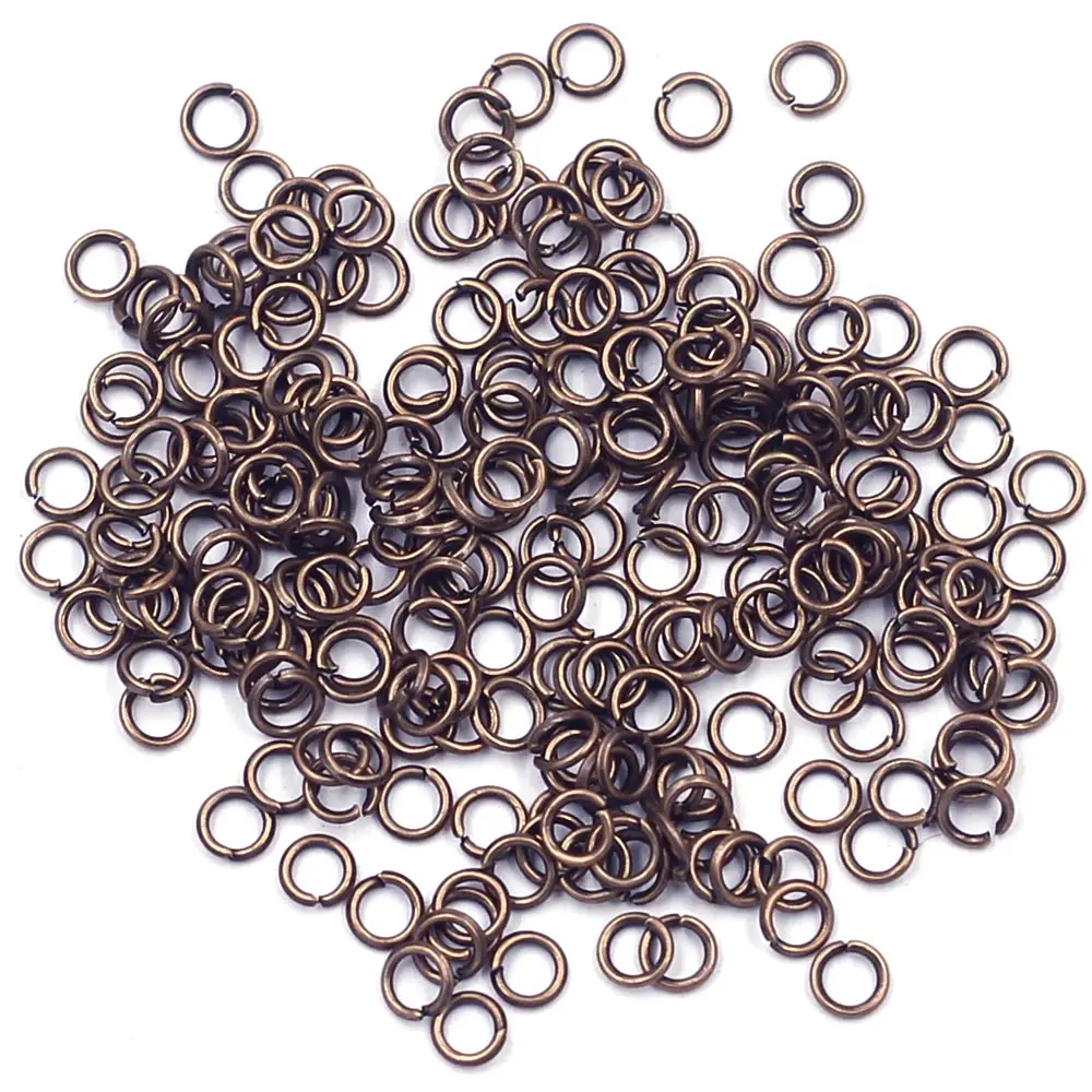 

1000Pcs Open Jump Rings Alloy Round Copper Tone Charms Jewelry Fashion DIY Findings 3x0.5mm