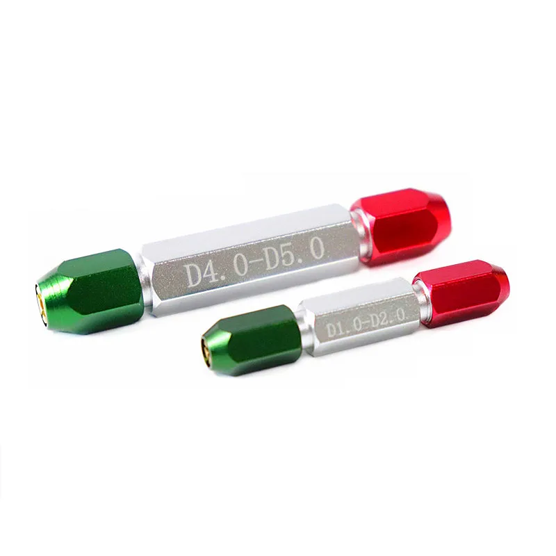 CNC Red and Green Clamp Holder for Needle Gauge Double Heads Pin Handle Go-and-not-go Plug Gauge Measuring Tool