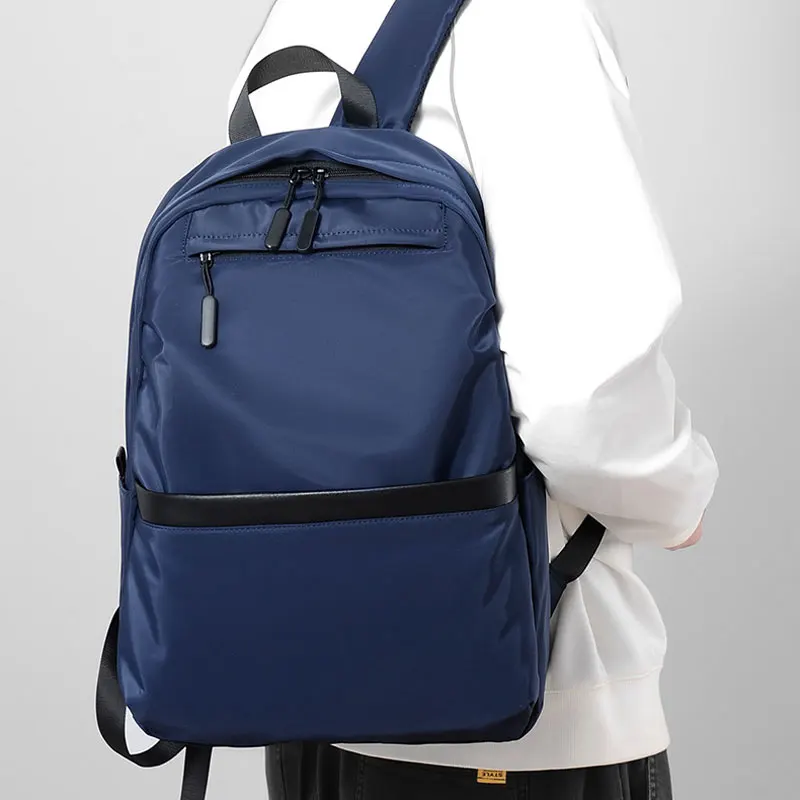 Nieuwe Mode Mannen Polyester Rugzak Zwart Schooltassen Voor Tiener Jongens 15.6 Inch Laptop Rugzakken Mochila Masculina Hoge Kwaliteit