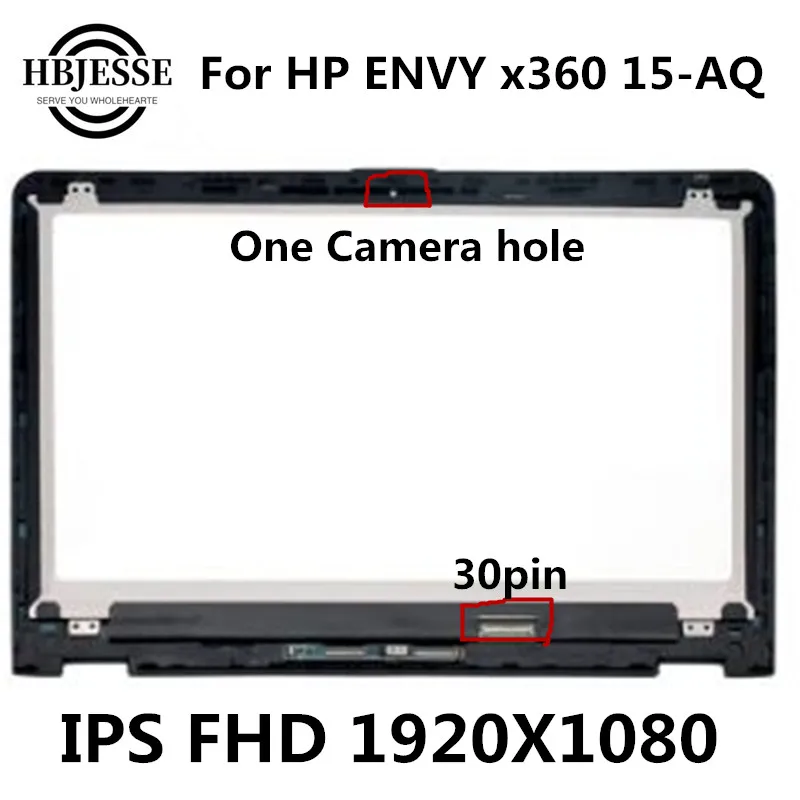 FHD 1080P LCD Touch screen Digitizer IPS Display Assembly for HP Envy x360 15-aq 15-aq105ng 15-aq101ng 15-aq102ng 15-aq104na