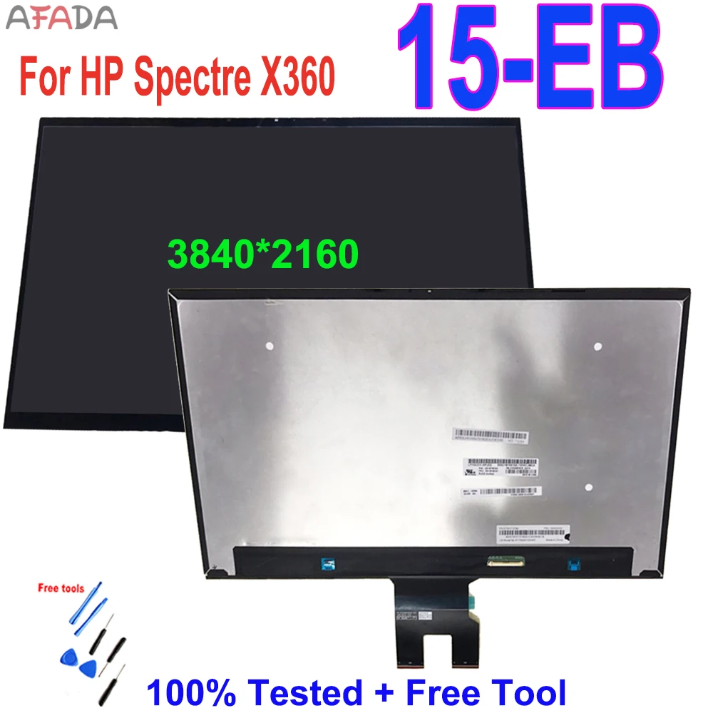 15.6'' For HP Spectre X360 15-EB LCD Display Touch Digitizer Assembly 15-eb Series 15-eb0043dx UHD 3840X2160 Replacement