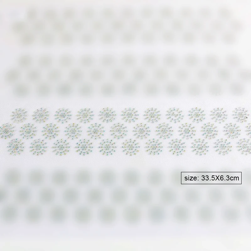 1 line hotfix rhinestone flower floral Heat transfer design iron on motif trimmings trims appliaque for dress