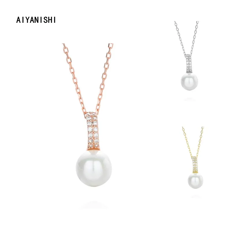 

Женское ожерелье из серебра 925 пробы с жемчужинами