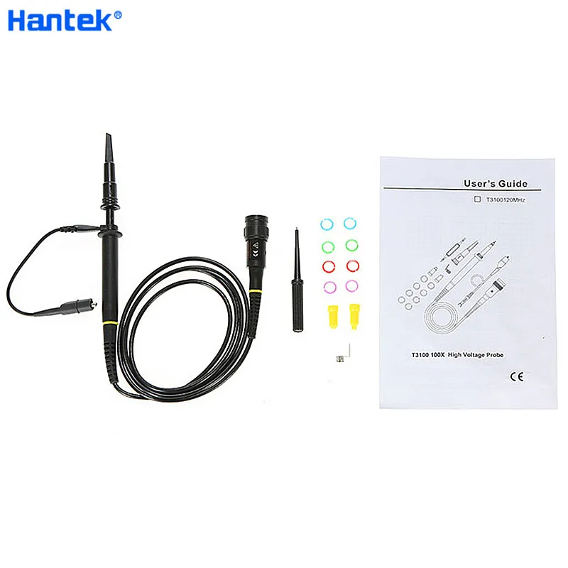 Hantek T3100 120MHz Oscilloscope Probe X100 Passive High Voltage Probe Oscilloscope Accessories Part 1008C 6074BE 2D72 6254BE