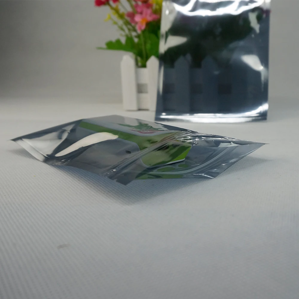 100pcs Zipper Reusable Antistatic Bags / Zip Self-sealing Plastic Bag Static-free Package Electronic Accessories Packing Pouches