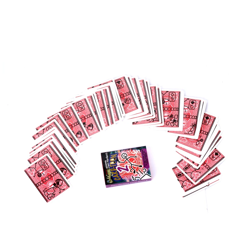 Magic Cartoon Cardtoon Deck Magic Tricks Pack Playing Card Toon Animation Prediction Funny Magic Magic Props Gimmick G8029