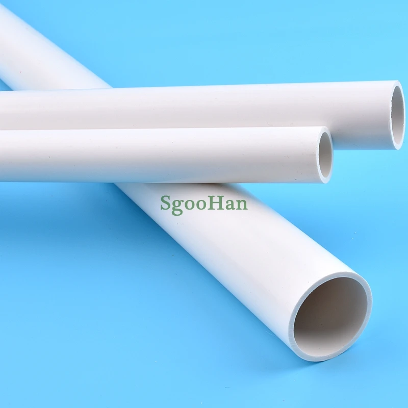 2PCS 49-50cm Long OD 20~110mm White PVC Pipe Aquarium Tank Fittings Home Garden DIY Irrigation System PVC Tube Water Supply Pipe