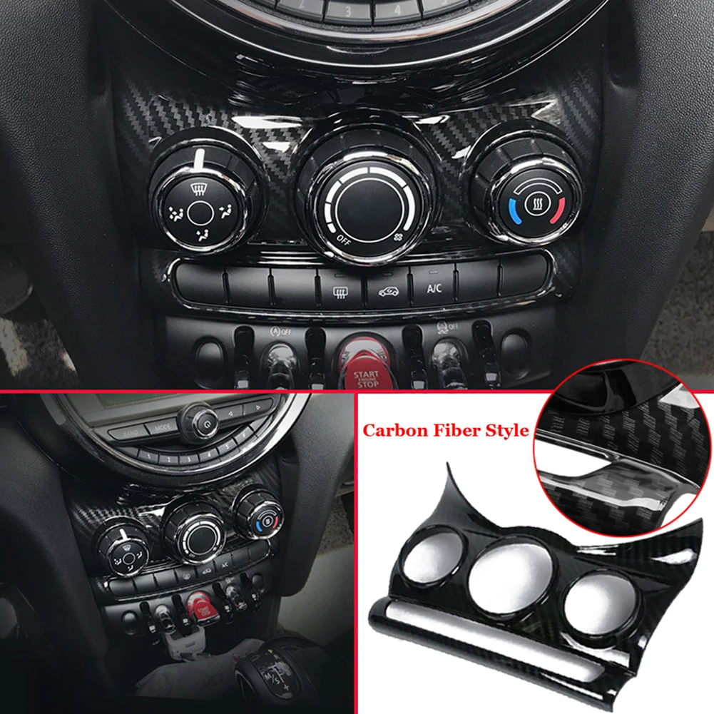 For BMW MINI Cooper F55 F56 ABS Car Center Console Trim Cover Dashboad Car Carbon Fiber Styling Car Interior Accessories