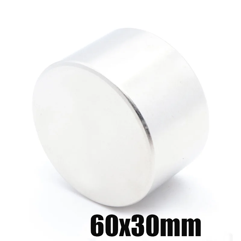 

1pcs 60x30mm Strong Cylinder Rare Earth Magnet 60mmx30mm Round Neodymium Magnets 60x30mm Big N35 Disc Magnet 60*30mm