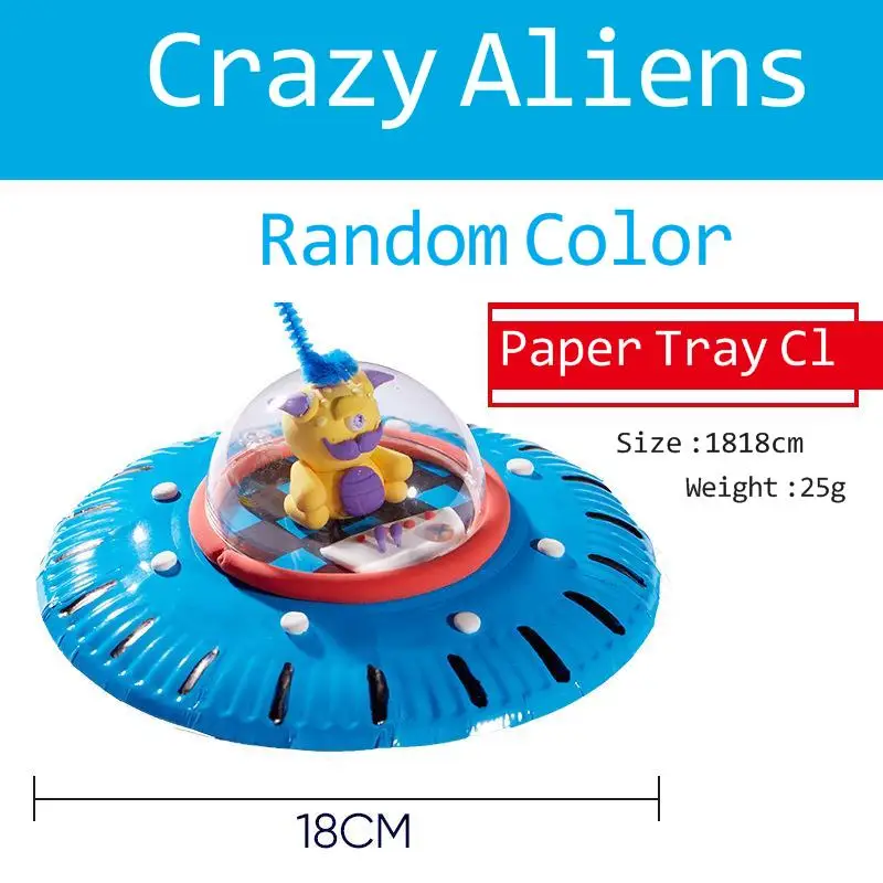 Crazy Alien paquete de Material de producción para niños, rompecabezas de arte creativo para jardín de infantes, suministros de manualidades, Juguetes