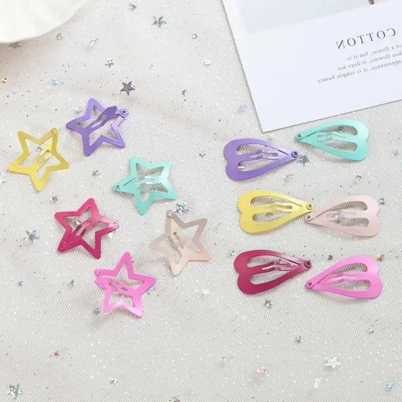 Pet Dog BB Clips Dog Hair Clips Hairpin Puppy Five-pointed star heart hairpin Cat Dog Grooming Accessories