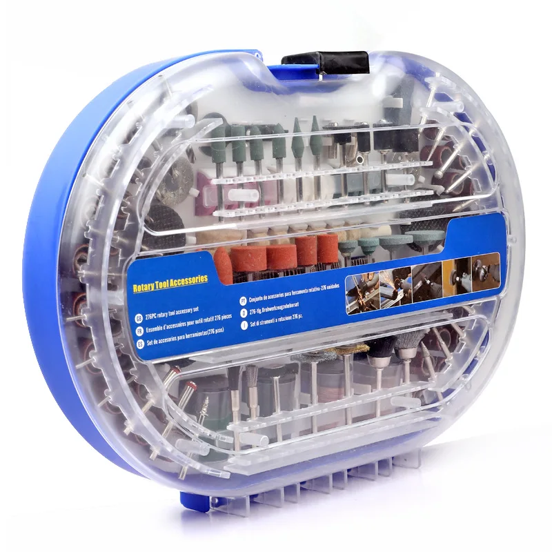 276 Cái/hộp Mài Mòn Dụng Cụ Xoay Bộ Phụ Kiện Điện Mini Mũi Bộ Chà Nhám Đánh Bóng Cắt Khắc Đầu Dremel