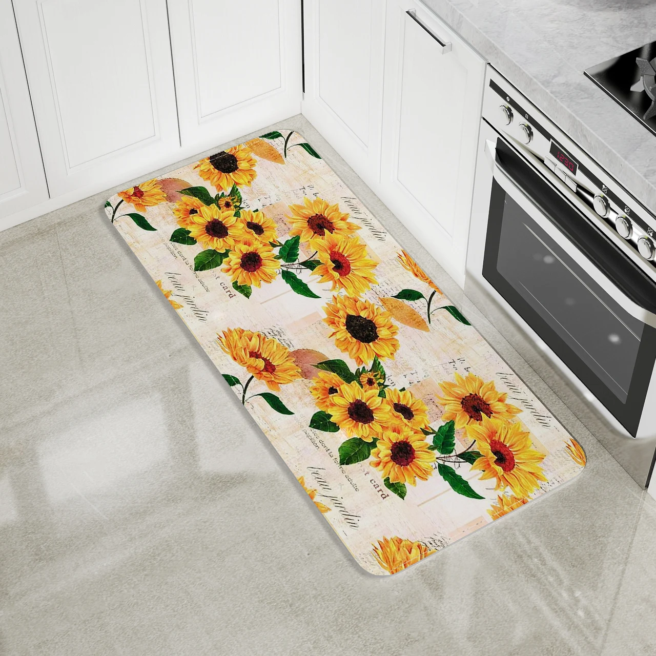 Nordic Kitchen Mat Bedroom Entrance Doormat Home Hallway Floor Decoration Living Room Carpet Wood Grain Bathroom Anti-Slip Rug