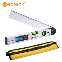 Neoteck LCD Digital Protractor Spirit Level Angle Finder Gauge Meter 0~225 Degree  LCD Display Digital Electronic Protractor