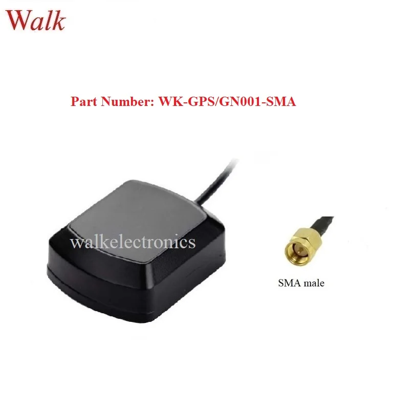 

SMA male straight connector waterproof gps glonass active aerial magnetic mount gps car antenna