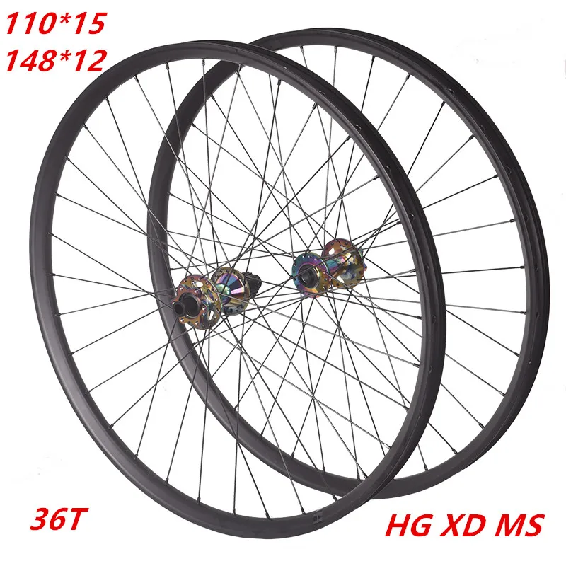 

RATCHET BOOST MTB Mountain Bike Disc Brake Wheelset 27.5 29er HG/XD/MS 12speed 34mm Wide Rim Thru Axle