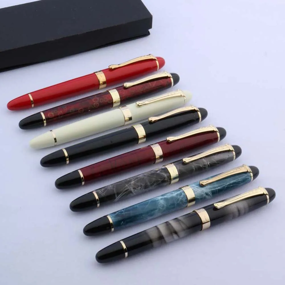 High quality brand  JINHAO X450 golden Rollerball Pen white metal gift classic Trim calligraphy signature ink pen jinhao 450