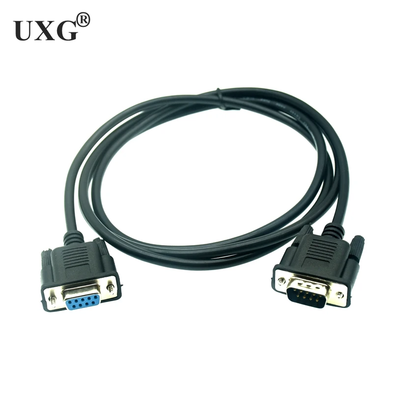 Serial RS232 9-Pin Male & Female To Female DB9 9-Pin PC Converter Extension Transfer Cable 0.5m-5m Extending Wire For Computer