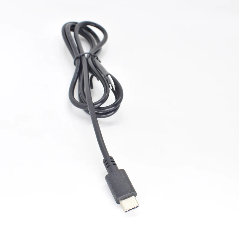 1pc 100cm USB C Type-C Cable  Male Plug 2 Wires Power Pigtail Cord DIY