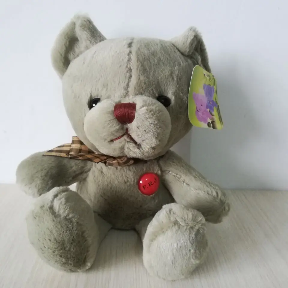 Joli ours en peluche d'environ 25cm, ours vert de l'armée, poupée douce, jouet pour enfants, cadeau de noël w4587