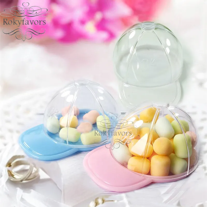 12PCS Acrylic Mini Baseball Cap Favors Holders: Ideias Em Acrílico Para Decoração de Festas