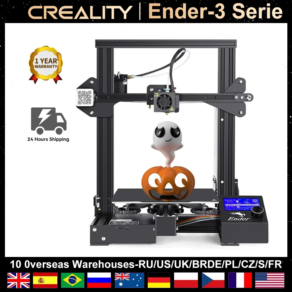 

Creality Ender-3 V2 Silent Mainboard Ender-3 V2 NEO FDM 3D Printer Smart Filament Sensor Self-assemble Printer Kits