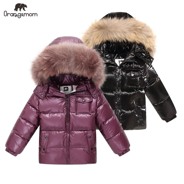 Clearance sale 2024 winter Children s Clothing jackets coat kids clothes outerwear coats white duck down girls boys jacket