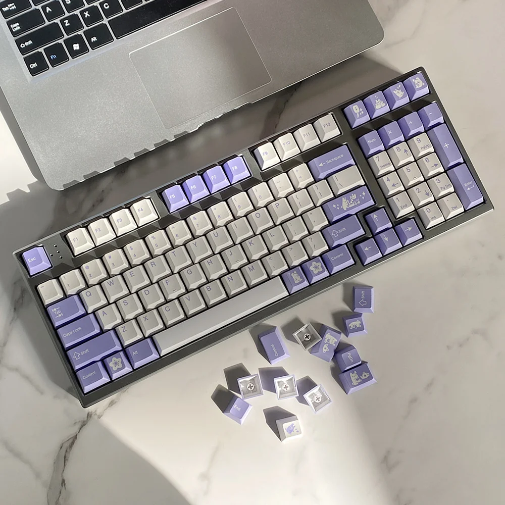 135 Keys/set GMK Tuzi Keycaps PBT Dye Subbed Keycap For MX Switch FL980 Mechanical Keyboard Cherry Profile Japanese Key Caps