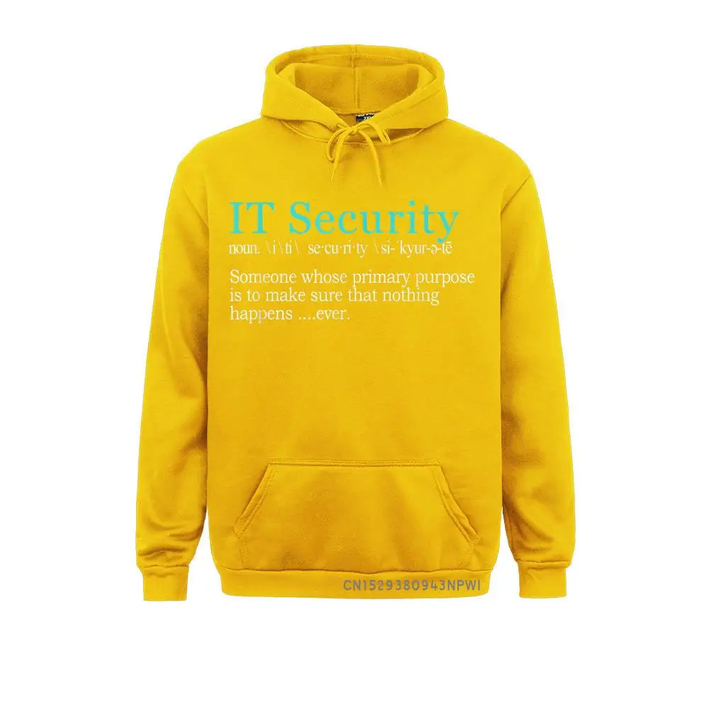 Best Funny IT Security Cybersecurity Definition Gift Pullover Classic Men Sweatshirts Cool Hoodies Leisure Hoods Winter