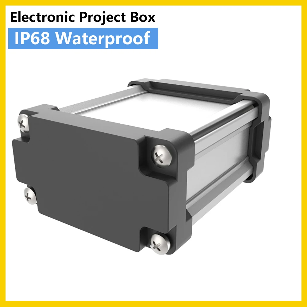 IP68 Waterproof Box Wire Connector Electrical Project Box Instrument Customized Aluminum Enclsoure M09 125*60mm