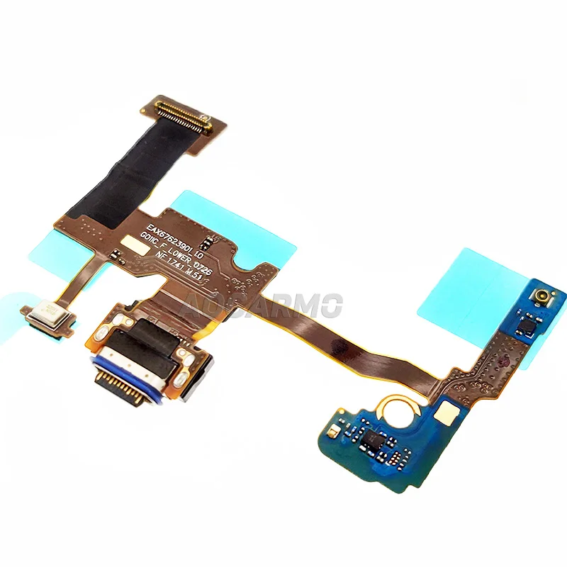 Aocarmo Type-C USB Charging Dock Charger Port Flex Cable Bottom Mic Microphone For Google Pixel 2 XL 2xl