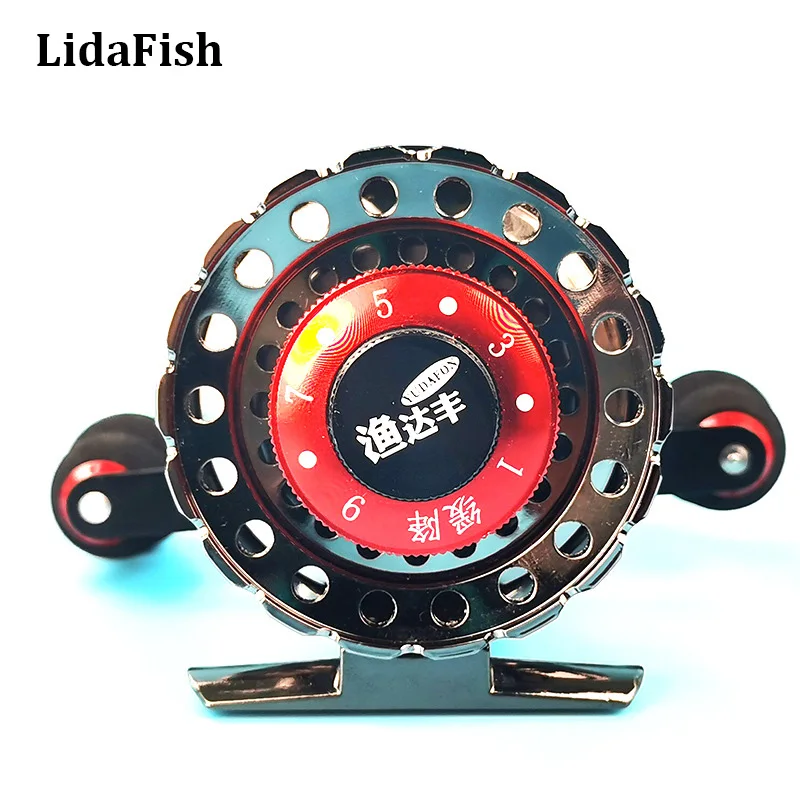 

LIDAFISH Brand 6+1 Bearings Raft Reel Ice Sea Fishing 2.6:1 Speed Ratio Lure Fish Reels Metal Spool Magnetic Brake Fishing Wheel