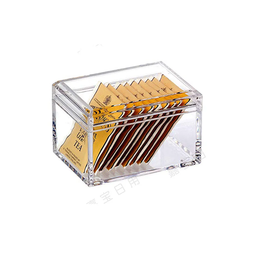 Acrylic Plastic Storage Case with Lid, Clear Imitation Glass Cigarette Case, YTBH-08328