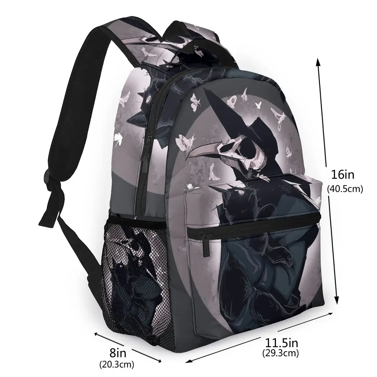 Gothic,Nocturnal Backpack for Girls Boys Travel RucksackBackpacks for Teenage school bag