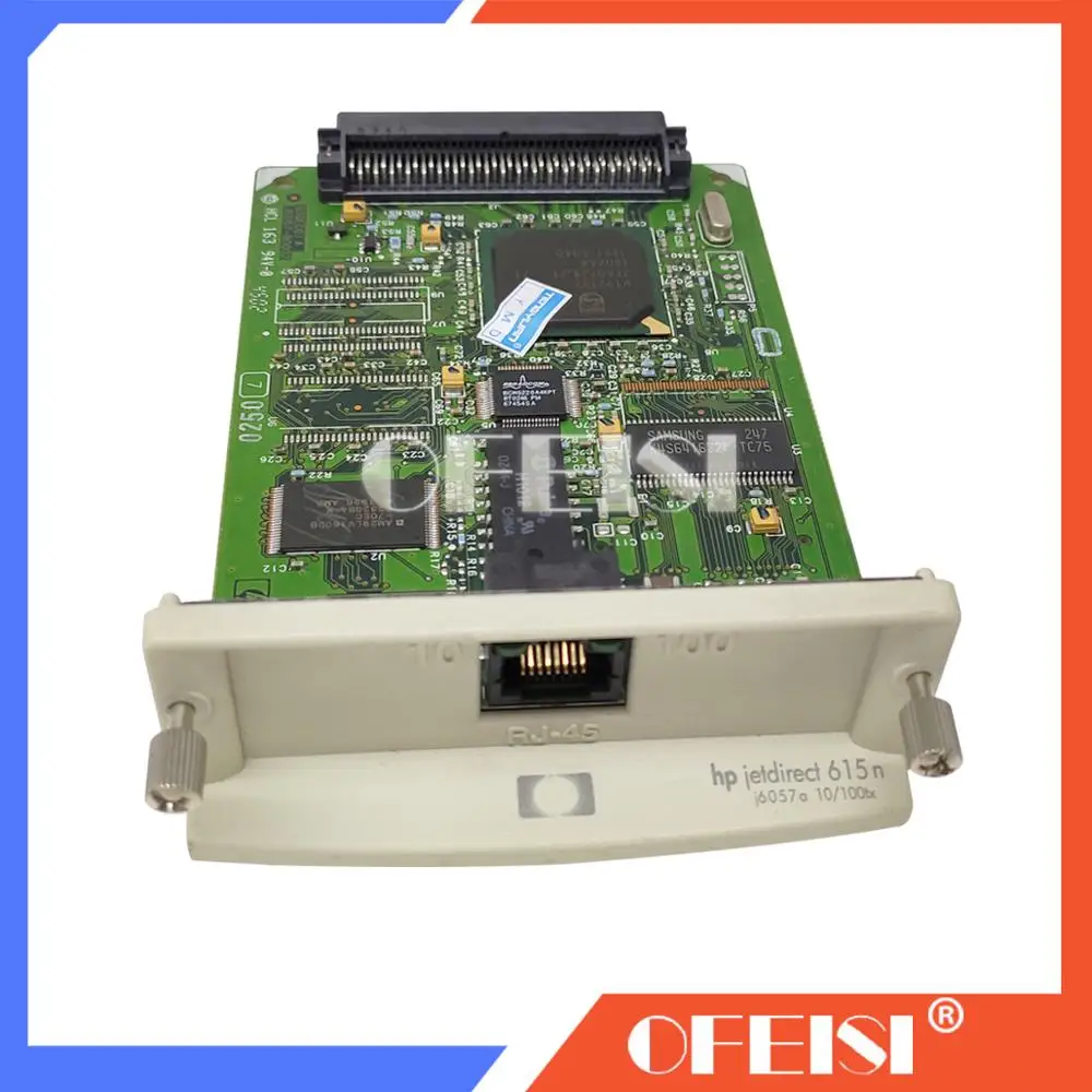 الأصلي الجديد JetDirect 615N J6057A 10/100tx إيثرنت خادم الطباعة الداخلية بطاقة الشبكة للطابعة طابعة hp ديزاين جيت #4