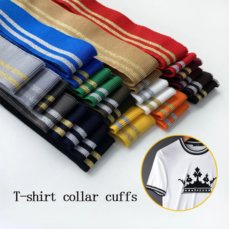 Ribbed Colorful Fabric Knitted Strip Rib Soft Telas DIY Cloth Accessories Collar Cuffs Hem Bottom Polyester Elastic for Sewing