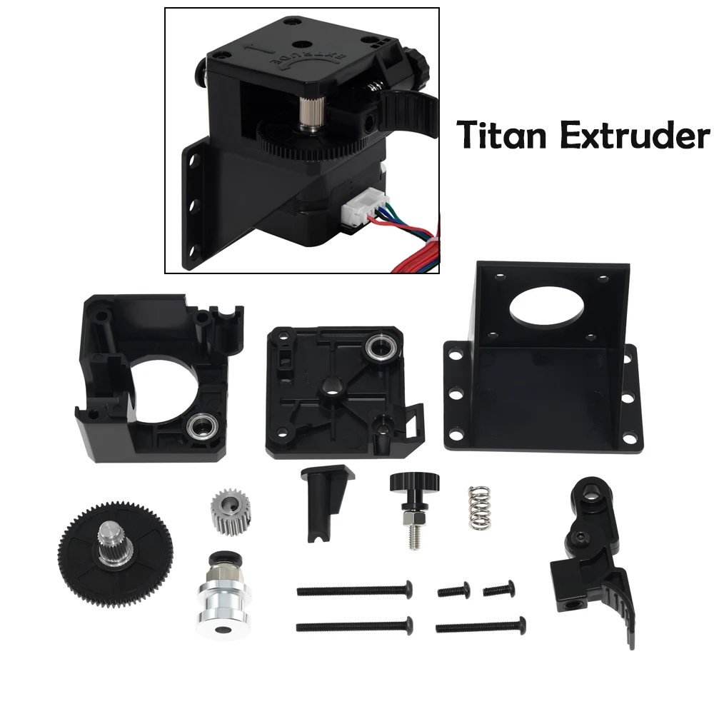 

Titan Extruder Full Kit with NEMA 17 Stepper Motor for 3D Printer Support Both Direct Drive and Bowden Mounting Bracket 3D Print