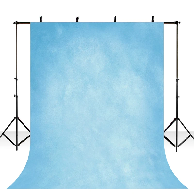 Thin Vinyl Photography Background Computer Printed Blue Pure Color texture wall Backgrounds for Photo Studio