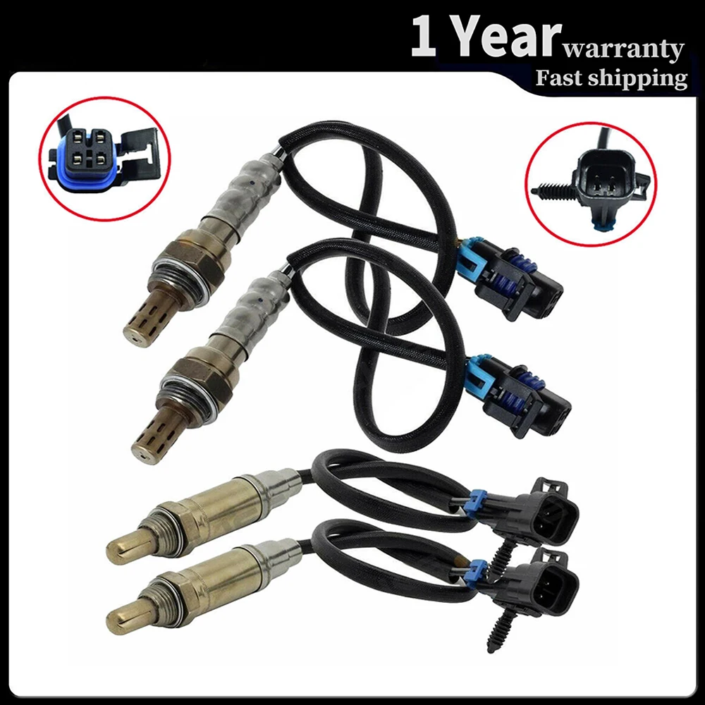 4pcs 234-4337 234-4112 Lambda Oxygen Sensor Upstream Downstream For Chevrolet Silverado Tahoe GMC Sierra 1500 Yukon Auto Parts