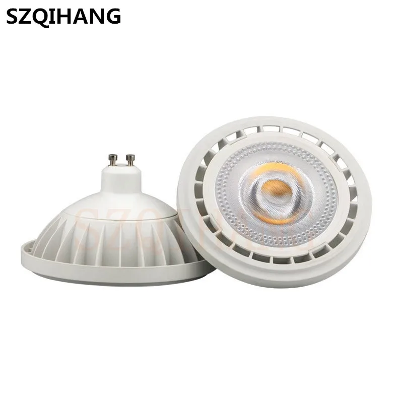 1pcs COB Downlight G53 GU10 Dimmable LED AR111 Embedded Down lamp 10W 15W GU10 led AR111 light ES111 LED spotlight AC85-265V.