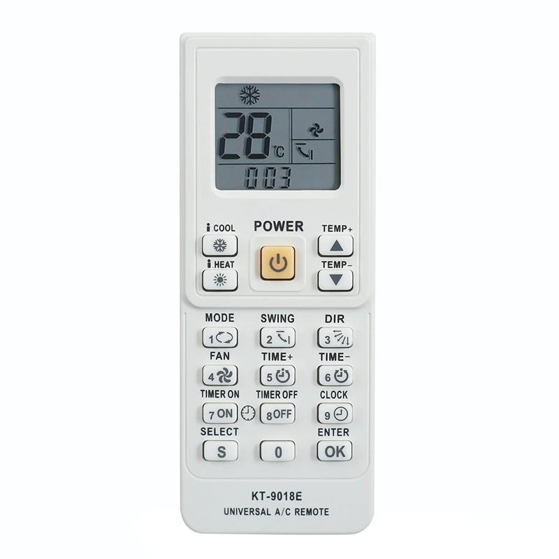 4000 In 1 Air Conditioner Remote Control KT-9018E LCD AC  Fernbedienung