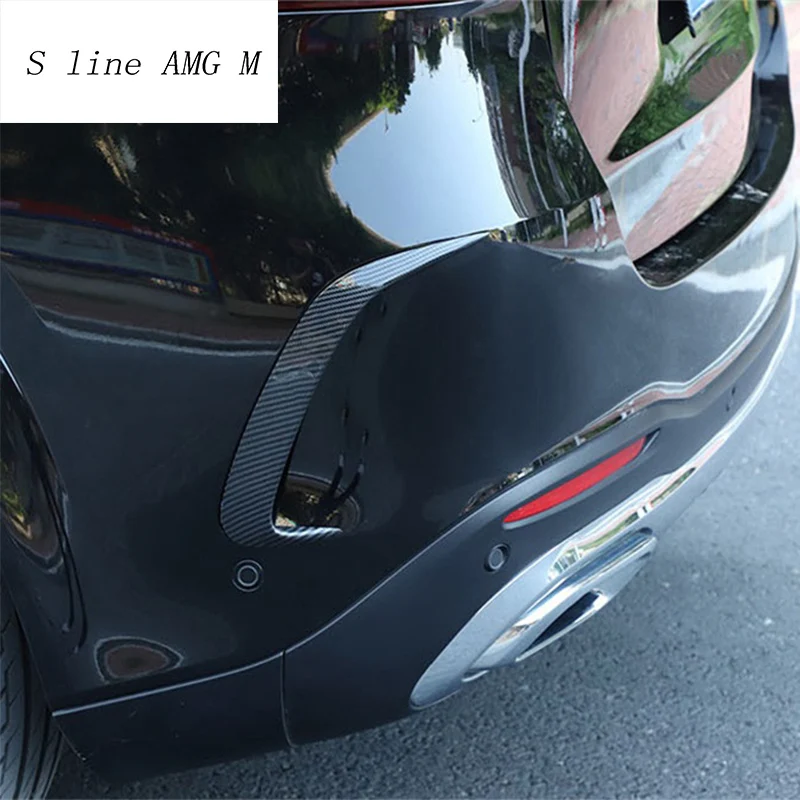 Car styling Rear Side Mirror body Bumper Spoiler Air Knife Stickers Cover Trim for Mercedes Benz GLE Class W167 auto Accessories