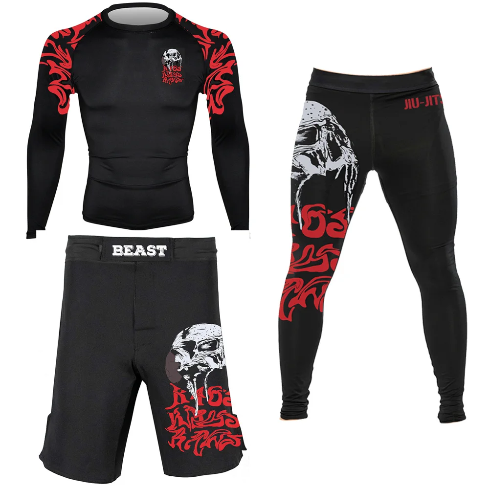 Men's Stylish Personalized Sports Training Combination Rash Guards