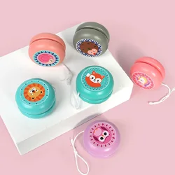 Simpatici animali in legno con stampa Yoyo giocattoli coccinella giocattolo per bambini yo-yo cartone animato creativo unicorno Yo Yo giocattoli per bambini 6cm palla Yo Yo in legno