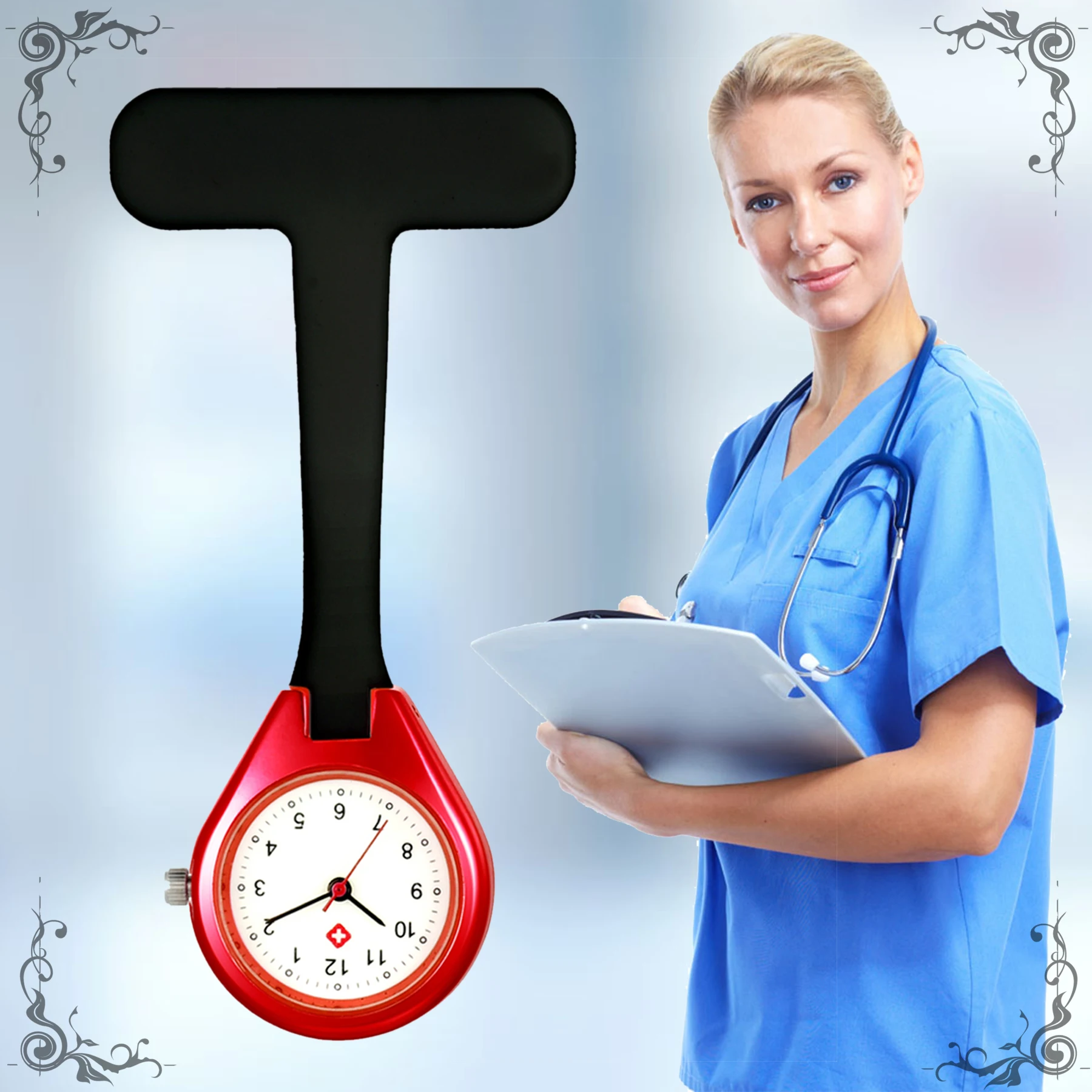 LANCARDO 2021 Новое поступление высококачественные цифровые часы со съемным циферблатом медицинская брошь карманные часы на цепочке кварцевые часы