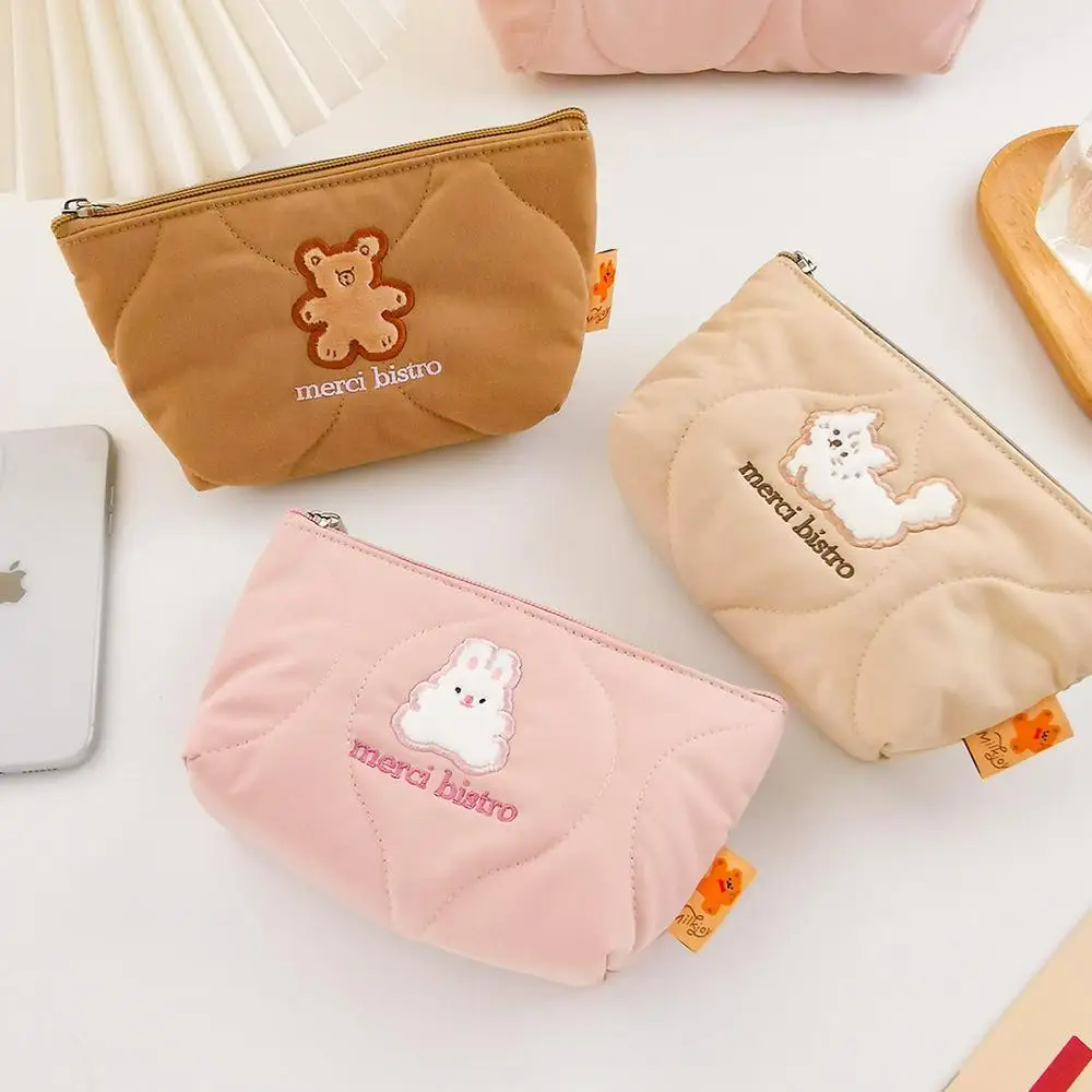 Cute Roll Pencil Case School Pencilcase Kawaii Bear Pen Bag Plush Penal Stationery Box Big Pencilfolder Pouch Kit Cartridge Mini