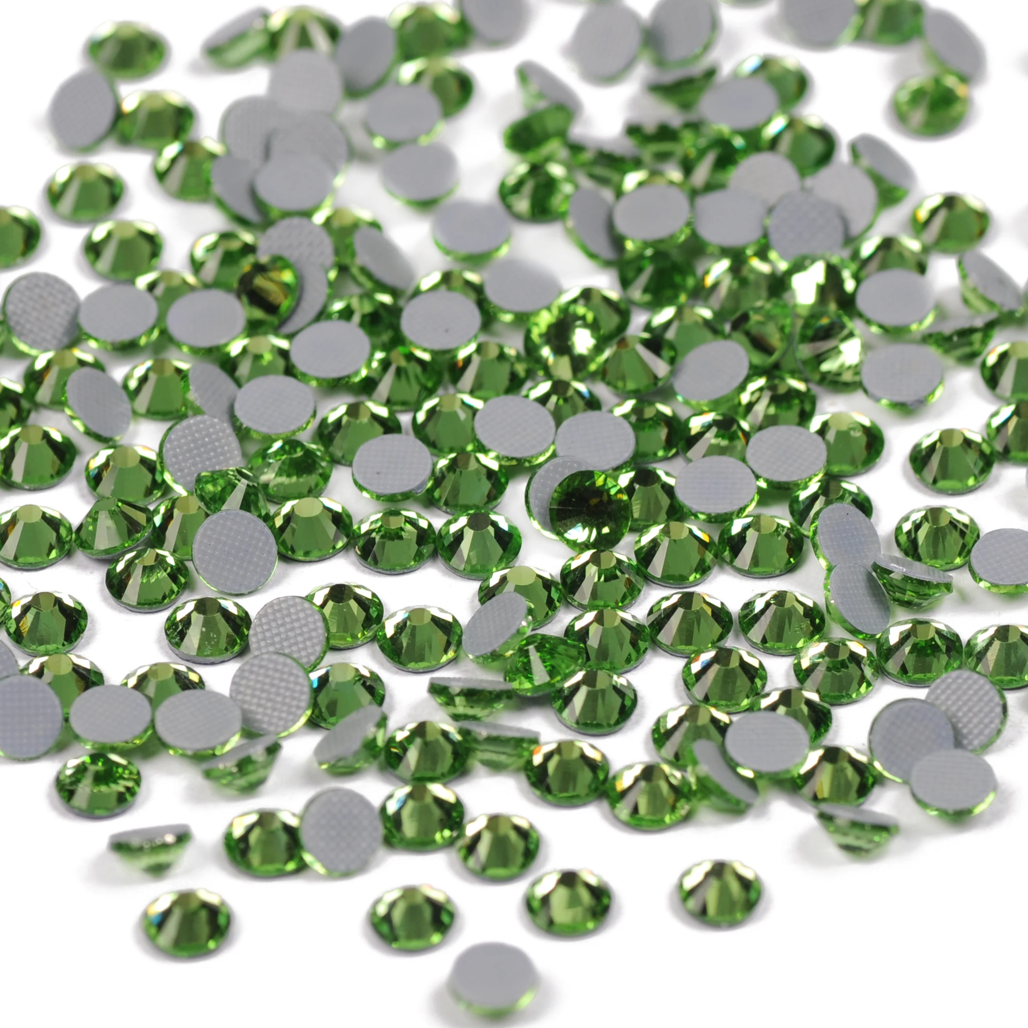 

2058 CTPA3bI All Sizes Peridot Color Hotfix Rhinestones Strass Crystals Accessories Flatback For Garments Decorations DIY Crafts