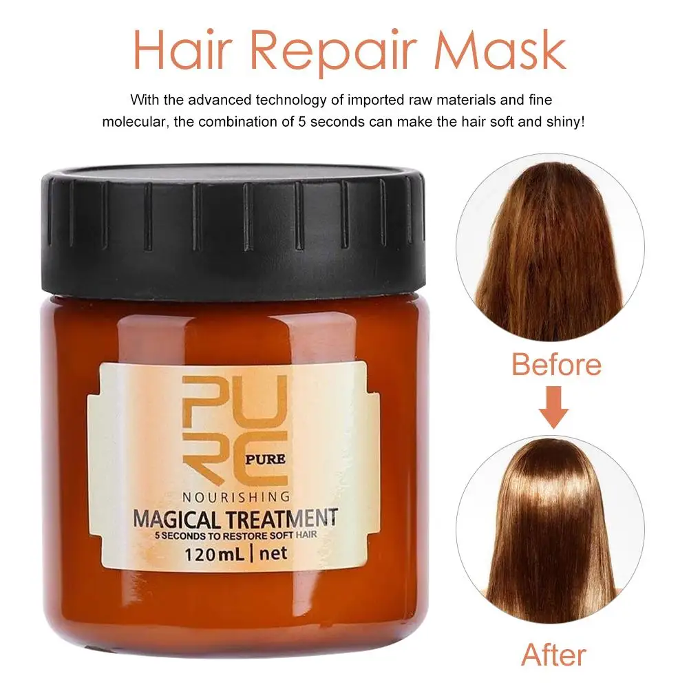 Hair Mask Magical Keratin Hair Mask Effectively Repair Damaged Dry Hair 5 Seconds Nourish & Restore Soft Hair Care