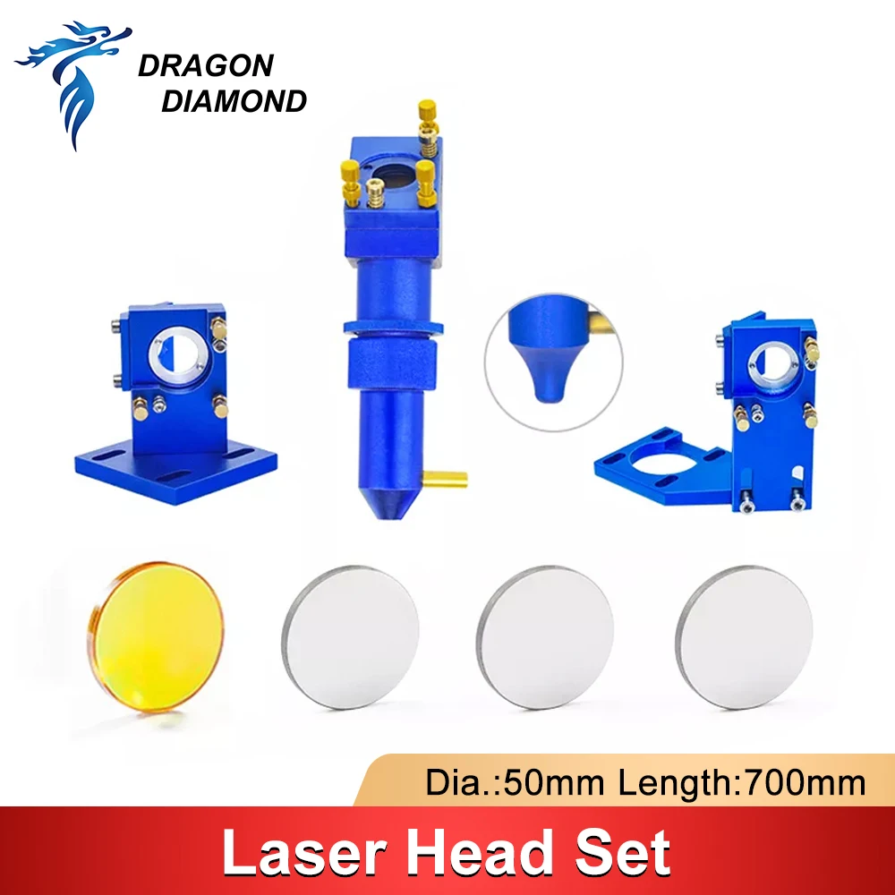 K Series CO2 Laser Head Set for 2030 4060 K40 Laser Engraving Cutting MachineDRAGON DIAMOND Original CO2 Laser Head