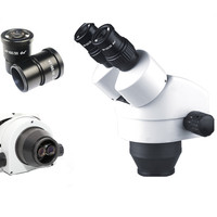 7X-45X Binocular Stereo Zoom Microscope Head with One Pair 10X Eyepieces